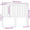 Berkfield Bed Headboard Black 126x6x101 cm Solid Wood Pine 6