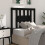 Berkfield Headboard Black 96x4x100 cm Solid Wood Pine 5
