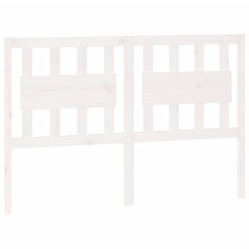 Berkfield Bed Headboard White 145.5x4x100 cm Solid Wood Pine 1