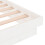 819903 Berkfield Bed Frame without Mattress White Solid Wood 120x200 cm 8