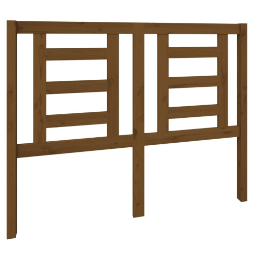 Berkfield Bed Headboard Honey Brown 126x4x100 cm Solid Wood Pine 1