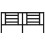Berkfield Bed Headboard Black 206x4x100 cm Solid Pine Wood 3