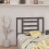 Berkfield Bed Headboard Grey 106x4x100 cm Solid Wood Pine 4