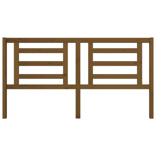 Berkfield Bed Headboard Honey Brown 186x4x100 cm Solid Pine Wood 2
