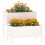 Berkfield Planter White 84.5x84x75 cm Solid Wood Pine 3