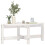Berkfield Coffee Table White 87x48x35 cm Solid Wood Pine 4