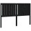 Berkfield Bed Headboard Black 145.5x4x100 cm Solid Wood Pine 2