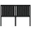 Berkfield Bed Headboard Black 145.5x4x100 cm Solid Wood Pine 4