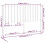 Berkfield Bed Headboard Black 145.5x4x100 cm Solid Wood Pine 6