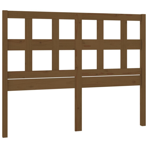 Berkfield Bed Headboard Honey Brown 205.5x4x100 cm Solid Wood Pine 1