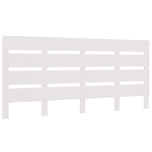 Berkfield Headboard White 180x3x80 cm Solid Wood Pine 1