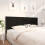 Berkfield Bed Headboard Black 205.5x4x100 cm Solid Wood Pine 4
