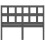 Berkfield Bed Headboard Grey 125.5x4x100 cm Solid Wood Pine 4