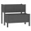 Berkfield Planter Grey 84.5x84x75 cm Solid Wood Pine 2