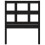 Berkfield Bed Headboard Black 95.5x4x100 cm Solid Wood Pine 4