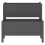 Berkfield Planter Grey 84.5x84x75 cm Solid Wood Pine 4