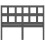 Berkfield Bed Headboard Grey 205.5x4x100 cm Solid Wood Pine 4