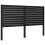 Berkfield Bed Headboard Black 126x4x100 cm Solid Wood Pine 2