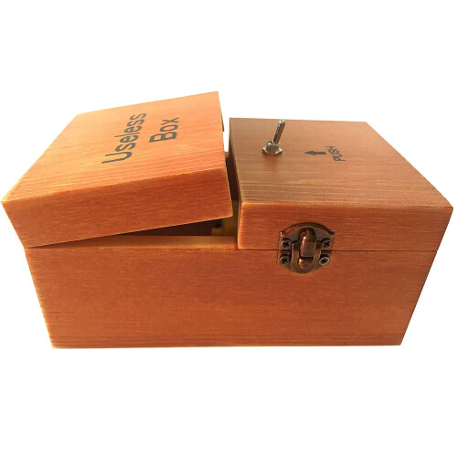 Useless Box Fully Assembled Leave Me Alone Machine Funny Desktop Gadget SelfTurning Off Gift Idea