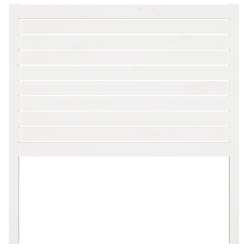Berkfield Bed Headboard White 81x4x100 cm Solid Wood Pine 2