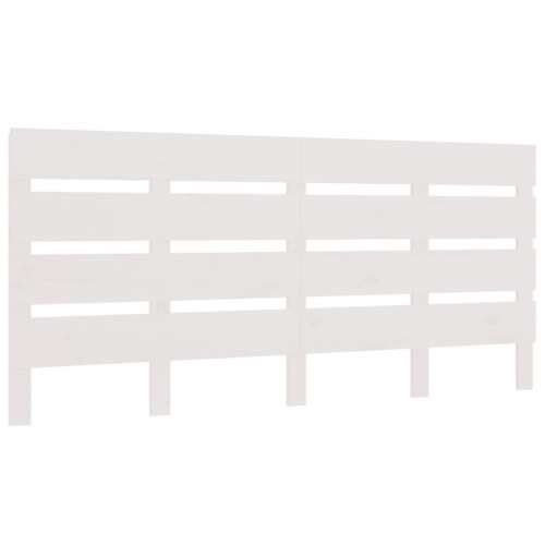 Berkfield Headboard White 160x3x80 cm Solid Wood Pine 1