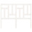 Berkfield Bed Headboard White 145.5x4x100 cm Solid Wood Pine 3