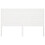 Berkfield Bed Headboard White 146x4x100 cm Solid Wood Pine 3