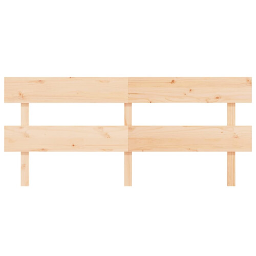 Berkfield Bed Headboard 204x3x81 cm Solid Wood Pine 2