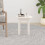 Berkfield Coffee Table White ò 35x35 cm Solid Wood Pine 3