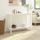 Berkfield Console Table White 110x40x80 cm Solid Wood Pine 5