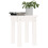 Berkfield Coffee Table White ò 35x35 cm Solid Wood Pine 4