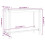 Berkfield Console Table White 110x40x80 cm Solid Wood Pine 8