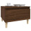 Berkfield Side Table Brown Oak 50x46x35 cm Engineered Wood 4