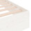 Berkfield Bed Frame without Mattress White Solid Wood 90x200 cm 7