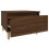 Berkfield Side Table Brown Oak 50x46x35 cm Engineered Wood 7