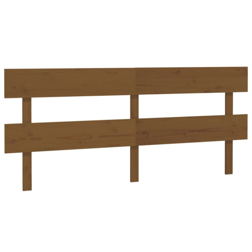 Berkfield Bed Headboard Honey Brown 204x3x81 cm Solid Wood Pine 1