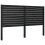 Berkfield Bed Headboard Black 141x4x100 cm Solid Wood Pine 2