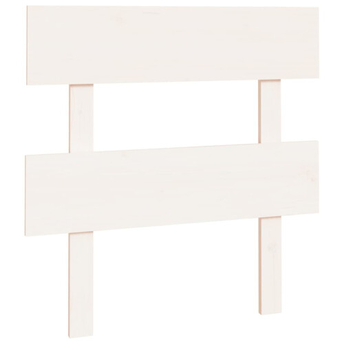 Berkfield Bed Headboard White 103.5x3x81 cm Solid Wood Pine 1