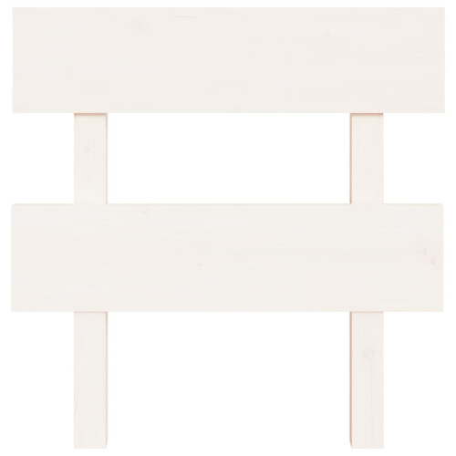 Berkfield Bed Headboard White 103.5x3x81 cm Solid Wood Pine 2