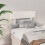 Berkfield Bed Headboard White 103.5x3x81 cm Solid Wood Pine 4
