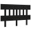 Berkfield Bed Headboard Black 123.5x3x81 cm Solid Wood Pine 2