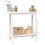 Berkfield Console Table White 110x40x80 cm Solid Wood Pine 4