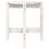 Berkfield Coffee Table White ò 42.5x45 cm Solid Wood Pine 5