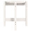 Berkfield Coffee Table White ò 42.5x45 cm Solid Wood Pine 6