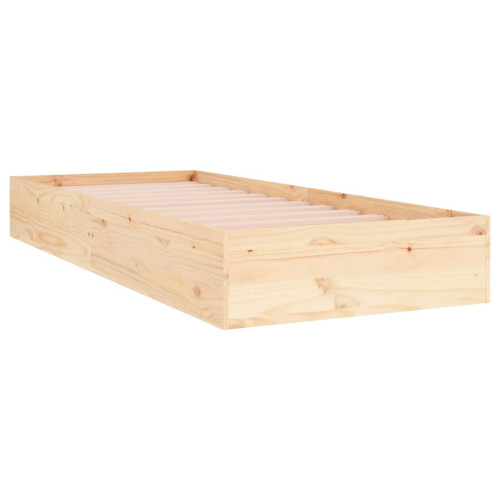Berkfield Bed Frame without Mattress Solid Wood 75x190 cm Small Single Small Single 1