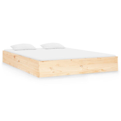 Berkfield Bed Frame without Mattress Solid Wood 120x190 cm Small Double Small Double 1