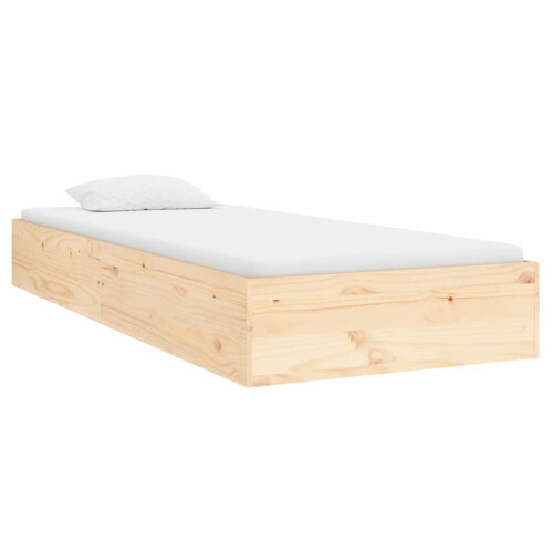 Berkfield Bed Frame without Mattress Solid Wood 75x190 cm Small Single Small Single 2