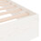 Berkfield Bed Frame without Mattress White Solid Wood 90x190 cm Single Single 7