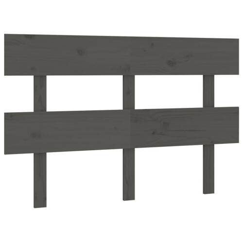 Berkfield Bed Headboard Grey 144x3x81 cm Solid Wood Pine 1