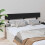 Berkfield Bed Headboard Black 164x3x81 cm Solid Wood Pine 4